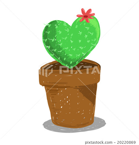 Red flower on cactus 20220869