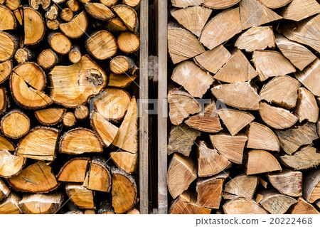 pile of stacked firewood 20222468