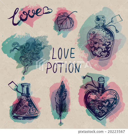 Watercolor Love Potion Set  20223567