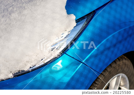 snow on a car light snow on a car light 20225580