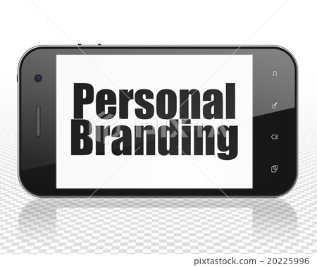 Marketing concept: Smartphone with Personal Marketing concept: Smartphone with Personal 20225996