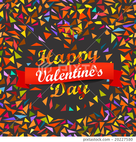 Happy Valentines Day. Vector greeting card Happy Valentines Day. Vector greeting card 20227580