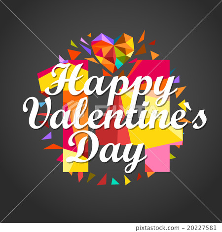 Happy Valentines Day. Vector greeting card Happy Valentines Day. Vector greeting card 20227581