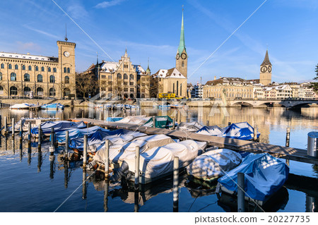Zurich city in Winter, Switzerland Zurich city in Winter, Switzerland 20227735