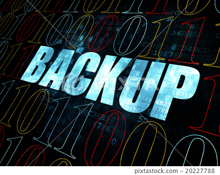 Database concept: Backup on Digital background Database concept: Backup on Digital background 20227788