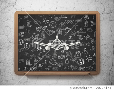 Tourism concept: Aircraft on School Board Tourism concept: Aircraft on School Board 20228164