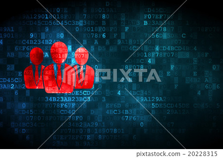 Law concept: Business People on digital background 20228315