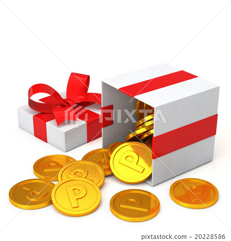 Gift box and point coin 20228586