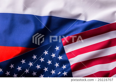 USA and Russia. Usa flag and Russia flag USA and Russia. Usa flag and Russia flag 20228707