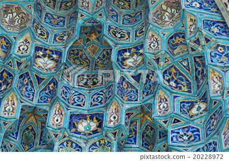 Fragment of a tiled wall Fragment of a tiled wall 20228972