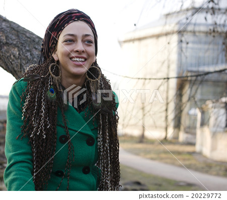 young adorable pretty girl with pigtails hairstyle 20229772