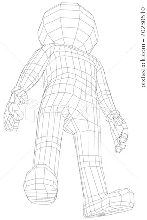 Puppet 3d man standing 20230510