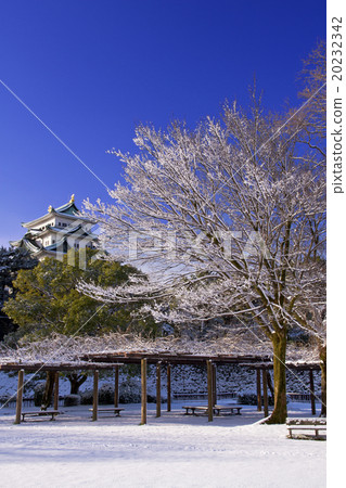 1月愛知名古屋城堡·城堡塔雪景 20232342