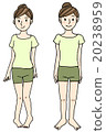 Pelvic distortion comparison illustration 20238959