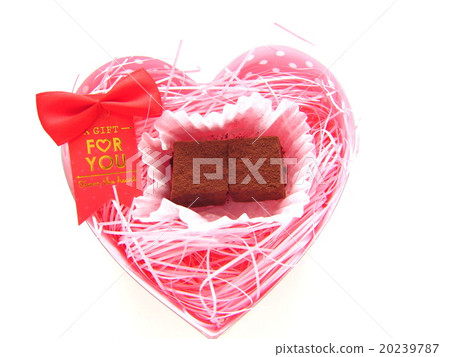 手工製作的原始巧克力禮物圖像 20239787