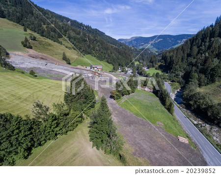 Mudslides Austria, Europe, rauris 20239852