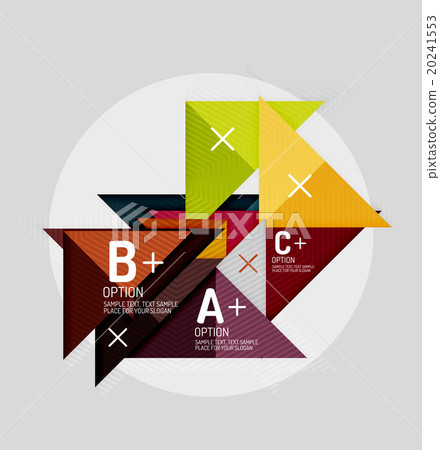 Paper style abstract geometric shapes with 20241553
