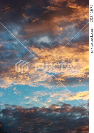 sunset with color gradient nimbus clouds sunset with color gradient nimbus clouds 20241675