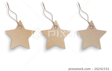 3 Cardboard Hanging Star Price Stickers Set 20242332