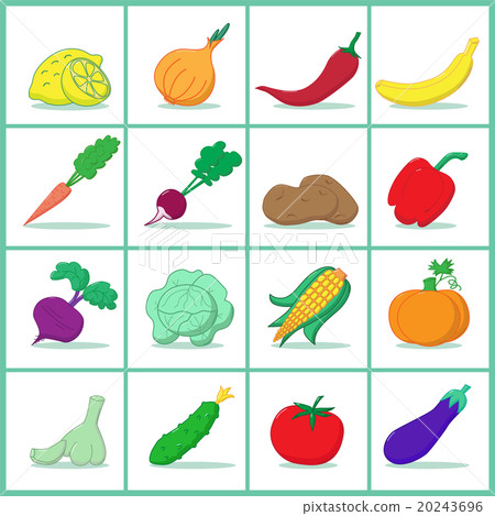 Set of fruits and vegetables 20243696