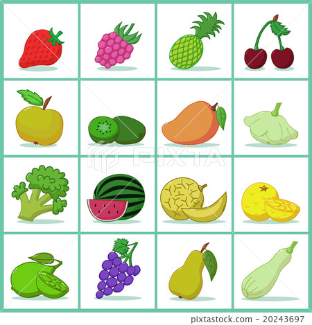 Set of fruits and vegetables 20243697
