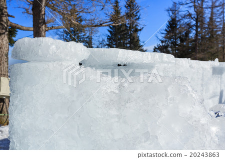 Glacial block of ice closeup. 20243863