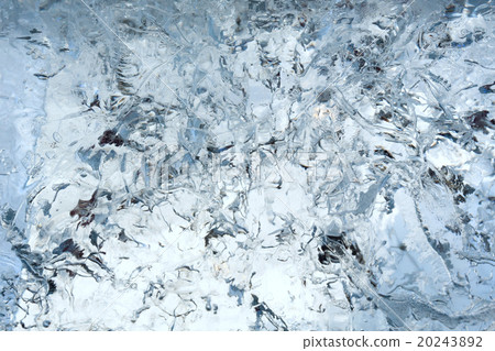 Glacial transparent wall of ice with patterns. 20243892