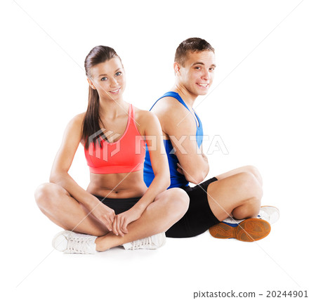 athletic man and woman athletic man and woman 20244901