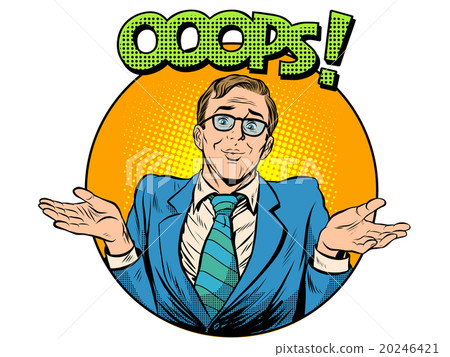 oops problem man business concept 20246421