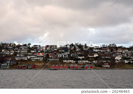 Northern Europe Cute cityscape on the coast of Norway Near Eureš Northern Europe Norway 20246465