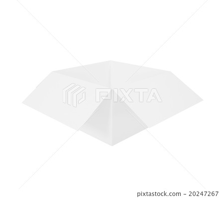 White cardboard box isolated on white background. White cardboard box isolated on white background. 20247267