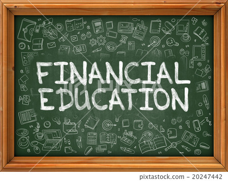 Financial Education - Hand Drawn on Green Financial Education - Hand Drawn on Green 20247442