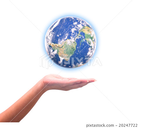 Human hand holding Earth planet. Human hand holding Earth planet. 20247722