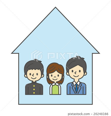 Father and son family [Simple character series] 20248166