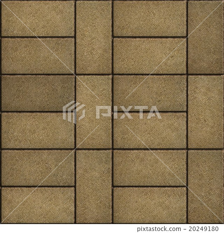 Sand Color Rectangular Paving Slabs. 20249180