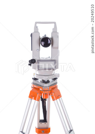 Survey equipment theodolite on a tripod 20249510