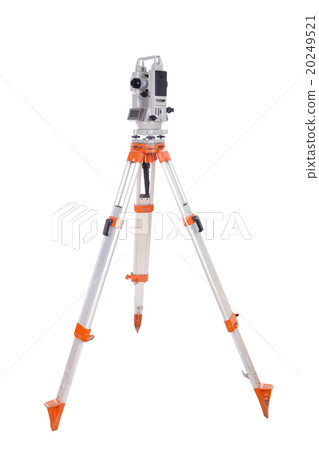 Survey equipment theodolite on a tripod.  20249521