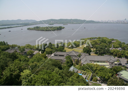 中國“杭州”西湖，魯寧塔，龍井旅遊景點 20249898