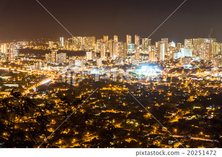 [夏威夷]瓦胡島坦塔羅斯山的夜景 20251472
