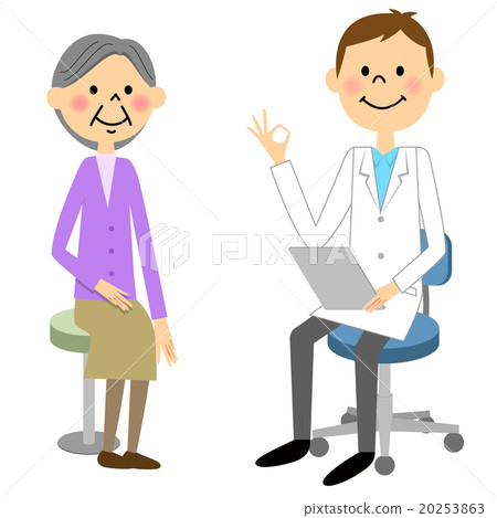 Male and grandmother of white coat OK 20253863