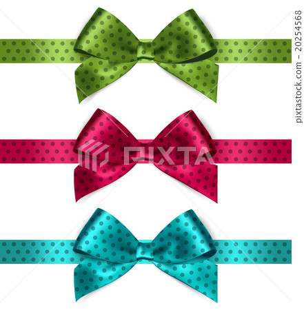 Shiny satin ribbon on white background - Stock Illustration [20254568] -  PIXTA