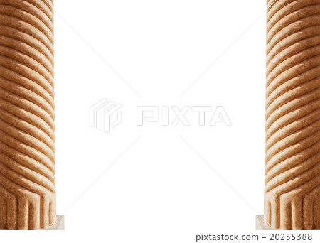 Two columns isolated on white background 20255388