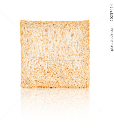 Bread single isolated on white background 20257434
