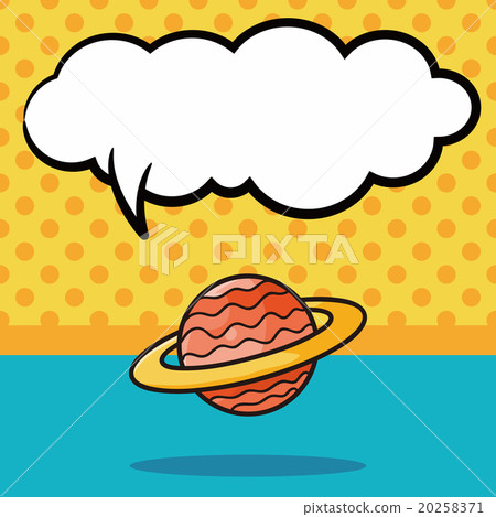 planet doodle, speech bubble 20258371