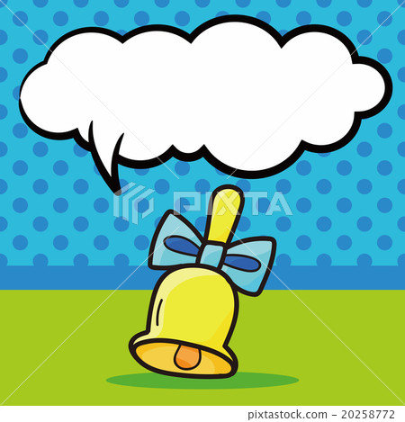 bell color doodle, speech bubble bell color doodle, speech bubble 20258772