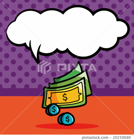 money color doodle, speech bubble money color doodle, speech bubble 20259080