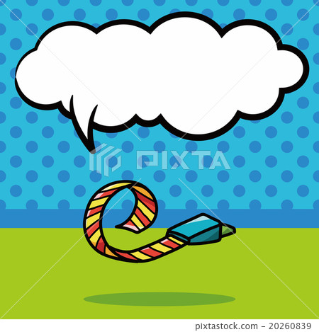 birthday cracker doodle, speech bubble 20260839