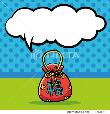 Chinese talisman doodle, speech bubble Chinese talisman doodle, speech bubble 20260969