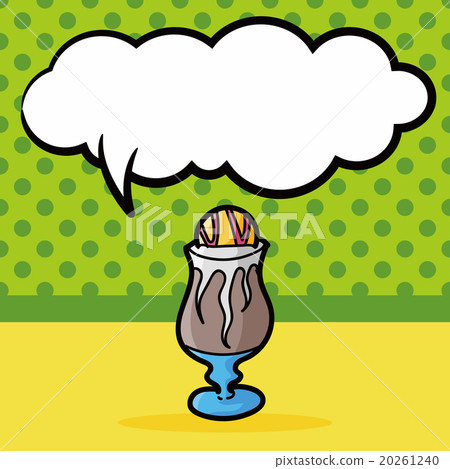 ice coffee color doodle, speech bubble ice coffee color doodle, speech bubble 20261240