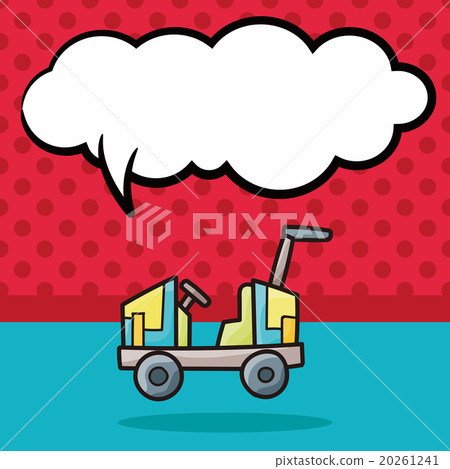 toy car doodle, speech bubble toy car doodle, speech bubble 20261241